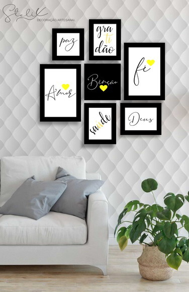 Kit Benção - 7 Placas Decorativas