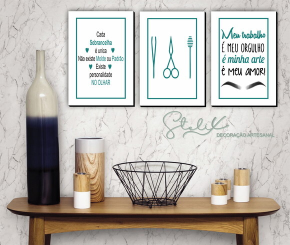 Kit Designer de Sobrancelhas - 3 Placas Decorativas