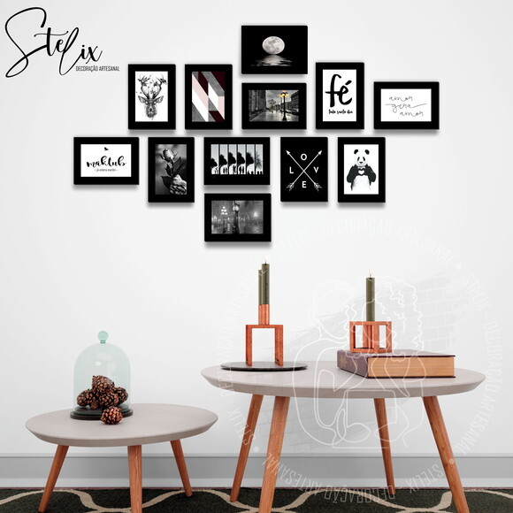Kit Moderno - 12 Placas Decorativas