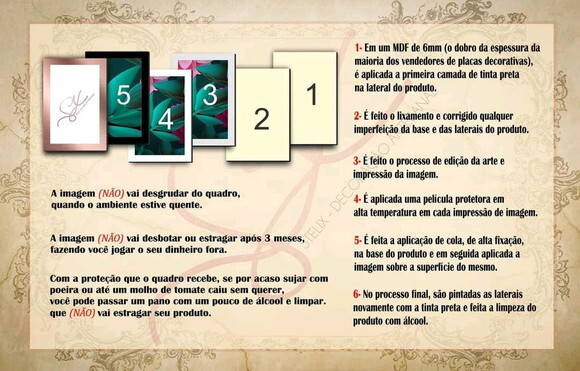 Kit Sala Moderna - 5 Placas Quadros Decorativos