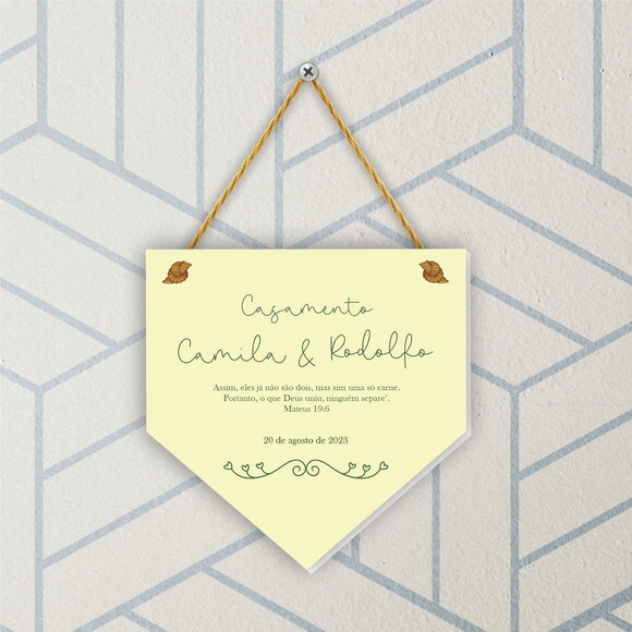 Lembrancinha para Casamento Festas 25 Mini Flâmulas