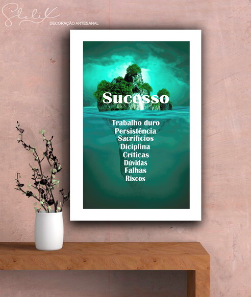 Placa Decorativa Motivacional A4