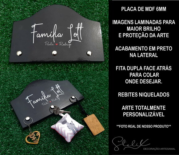 Porta Chaves Personalizado - MDF