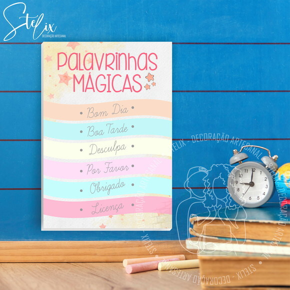 Quadro Educativo Palavrinhas Mágicas