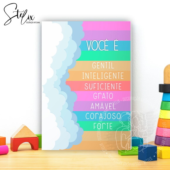 Quadro Motivacional e Educativo Infantil Você É...