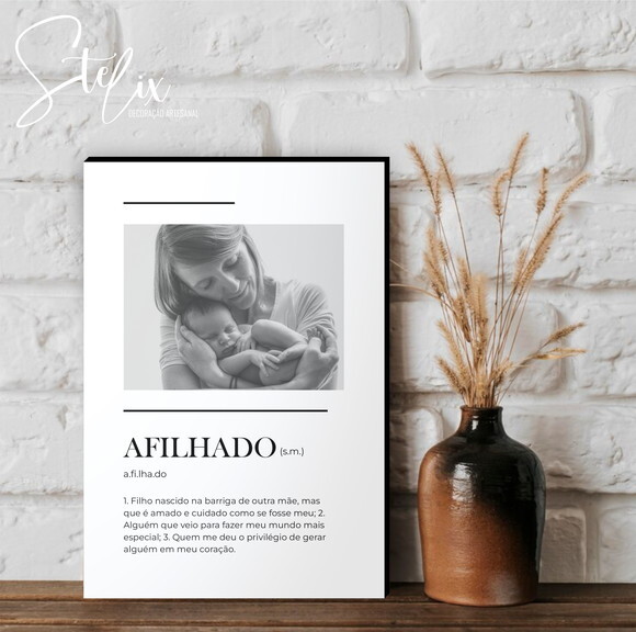 Quadro Personalizado Significado de Afilhado