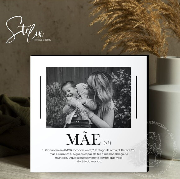 Quadro Personalizado Significado de Mãe Presente para Mãe
