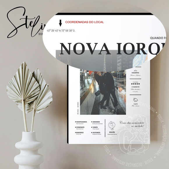 Quadro Personalizado Viagem Quando Fomos Para...