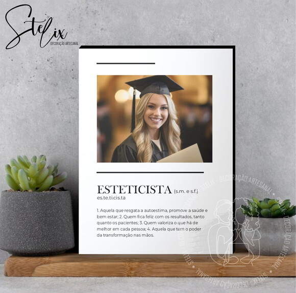 Quadro Significado de Esteticista Presente