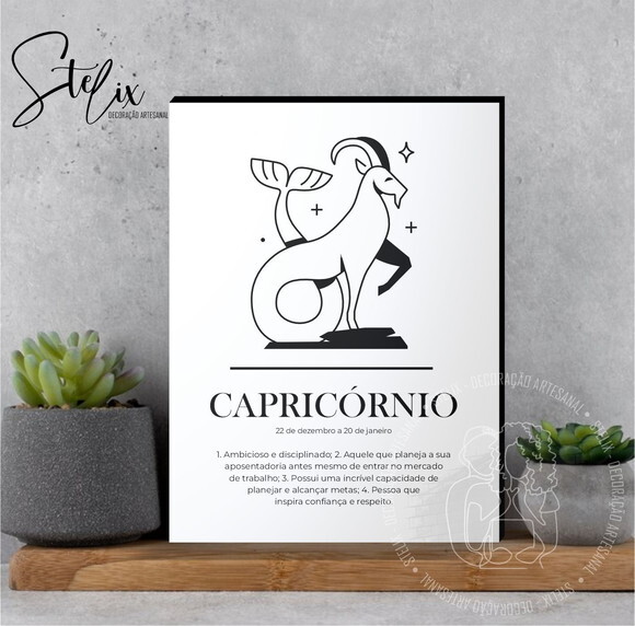 Quadro Significado dos Signo Capricórnio Presente