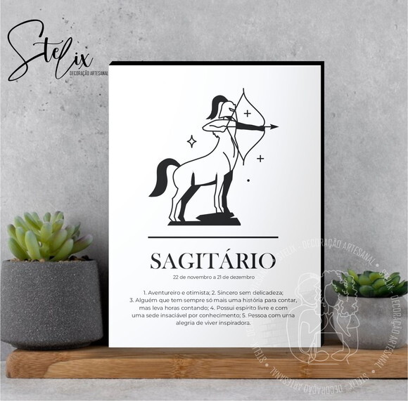 Quadro Significado dos Signo Sagitário Presente