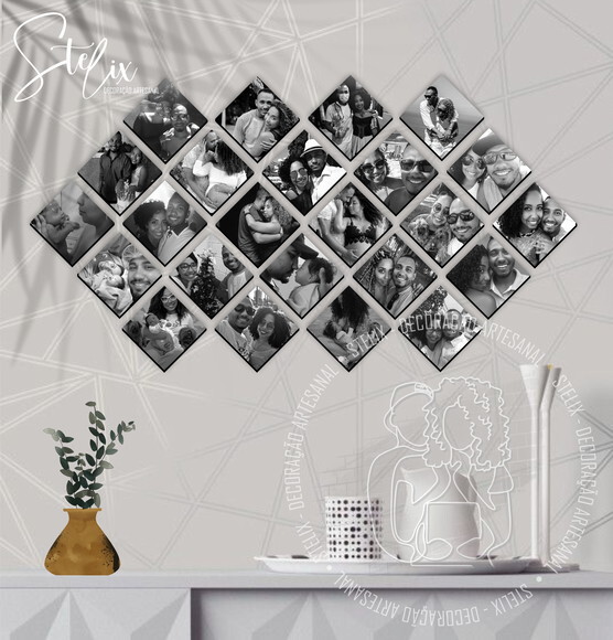 Quadros com Fotos Casal Família Amigos