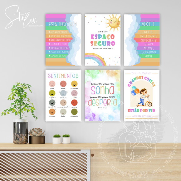 Quadros de Psicologia Infantil Motivacional e Educativo