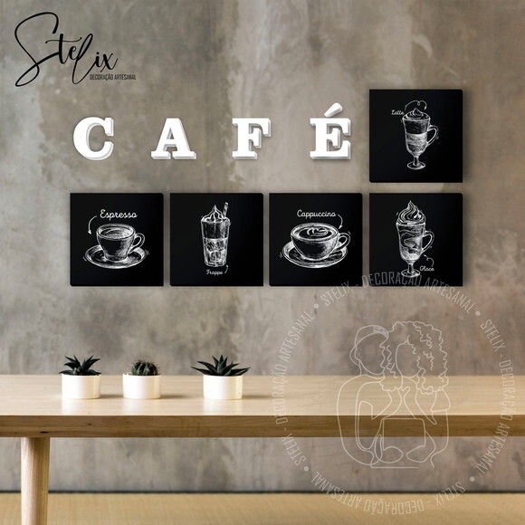 Quadros Decorativos para Cantinho do Café Cafeteria Kit P