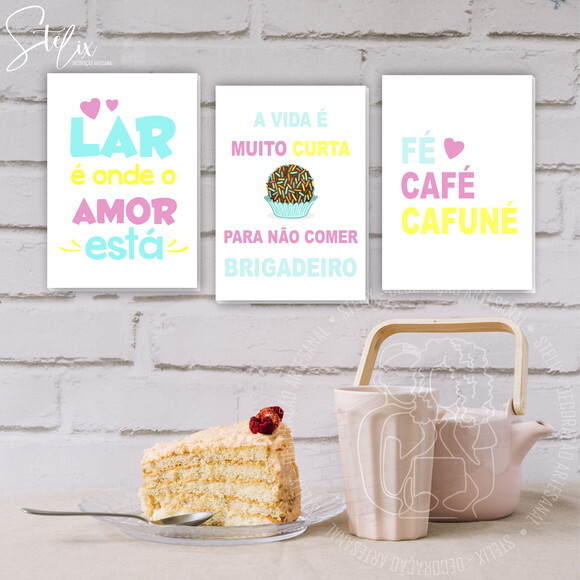 Quadros Decorativos para Cozinha Confeitaria Doces