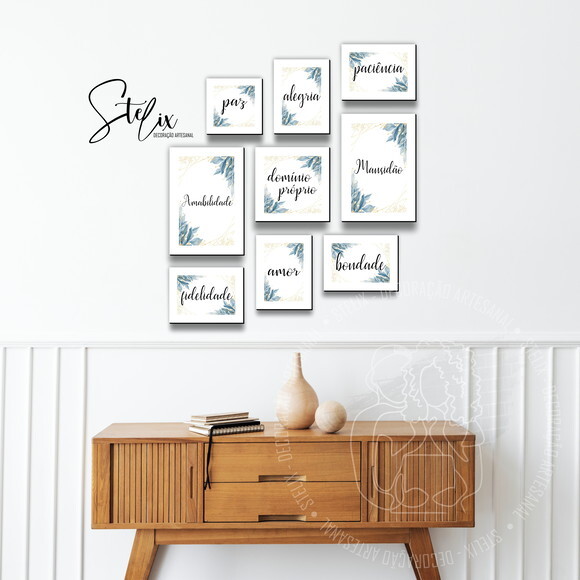 Quadros Decorativos para Sala Frutos do Espírito Santo
