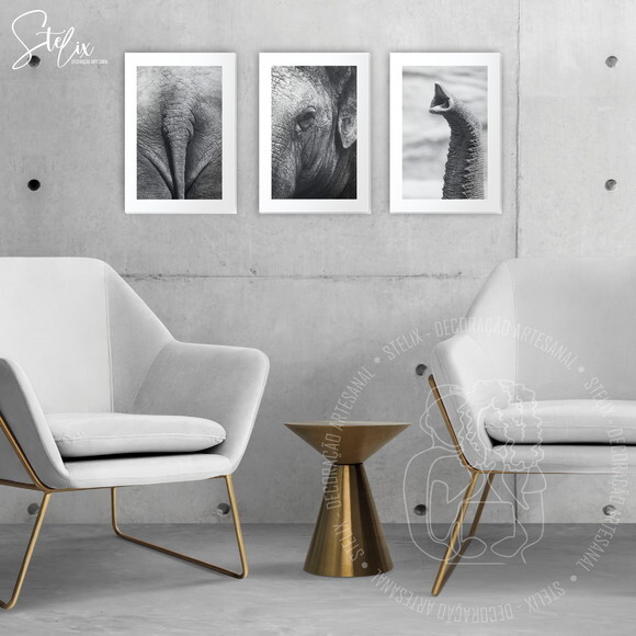 Quadros Decorativos para Sala Quarto Elefante