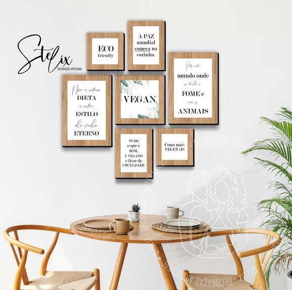 Quadros Decorativos para Veganos Cozinha Vegana