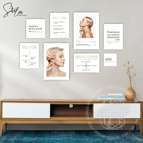 Quadros para Consultório de Harmonização Facial Estética