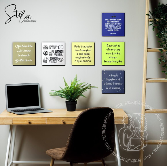 Quadros para Escola Quarto de Estudo Biblioteca Livraria