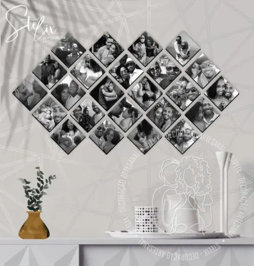 Quadros com Fotos Casal Família Amigos