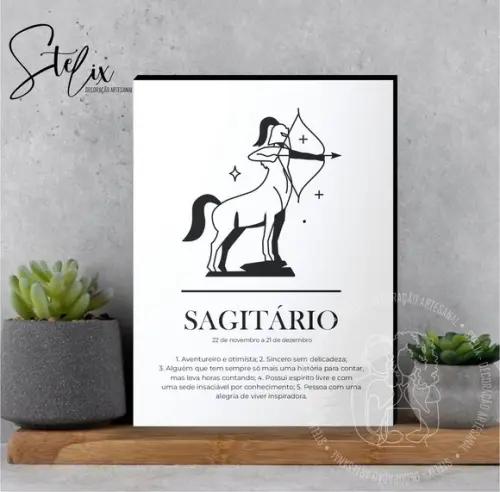 Quadro Significado dos Signo Sagitário Presente