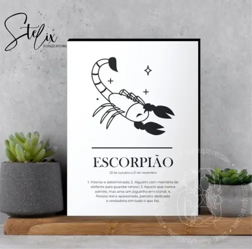 Quadro Significado dos Signo Escorpião Presente