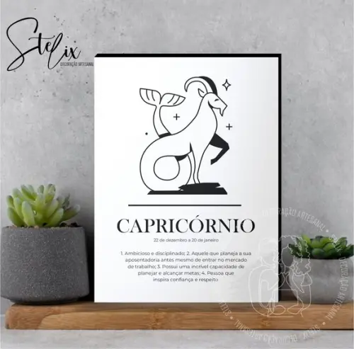 Quadro Significado dos Signo Capricórnio Presente