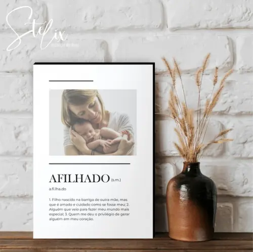 Quadro Personalizado Significado de Afilhado