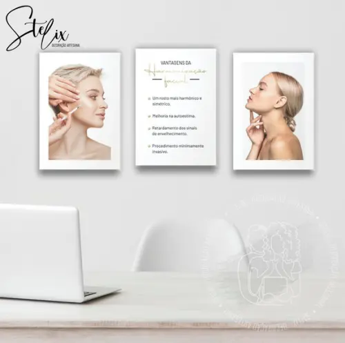 Quadros para Clínica de Harmonização Facial Estética