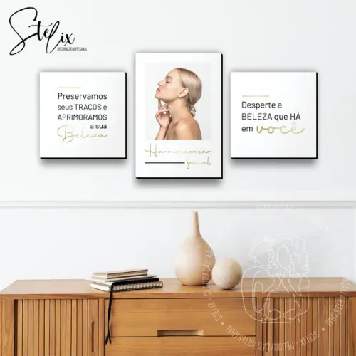 Quadros para Clínica de Harmonização Facial Estética