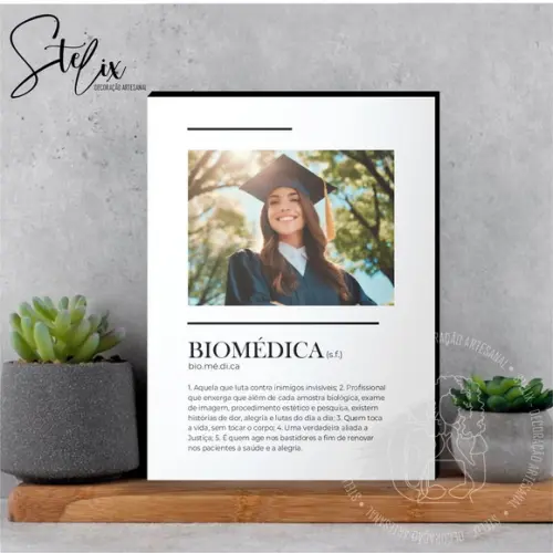 Quadro Significado de Biomédica Formatura Biomedicina