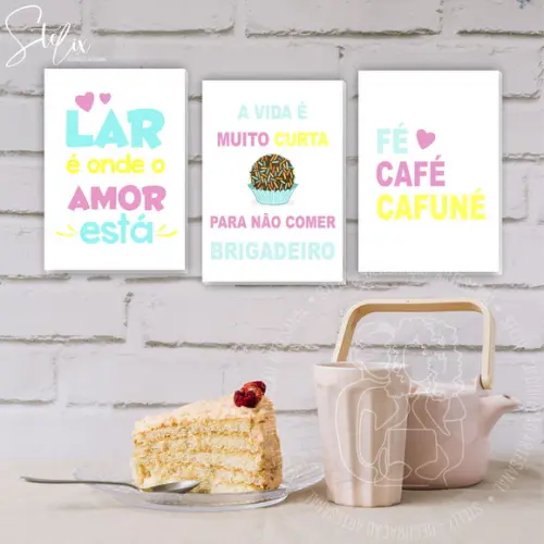 Quadros Decorativos para Cozinha Confeitaria Doces