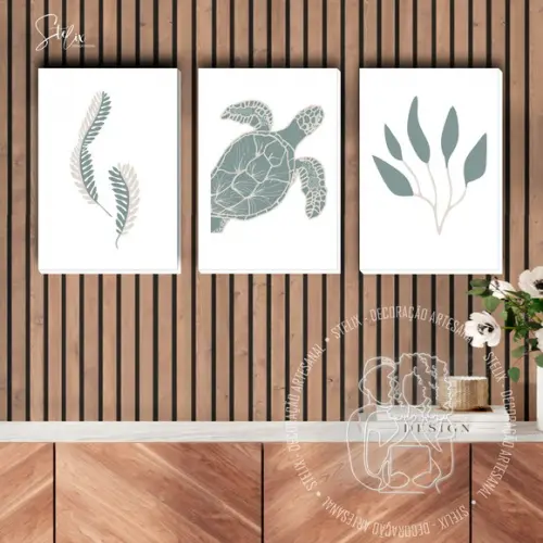 Quadros Decorativos para Casa de Praia Caiçara Praiana Mar