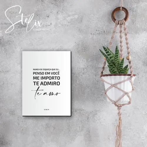 Quadro Personalizado Nuca se Esqueça... Presente Namoro