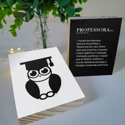 Quadros Significado Professora Presente Dia dos Professores