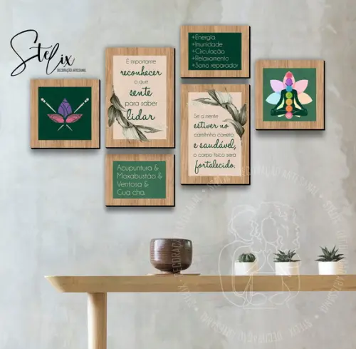 Quadros Decorativos de Acupuntura e Terapia Holística