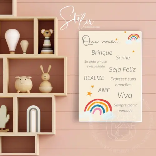 Quadro Educativo Que Você Seja Feliz