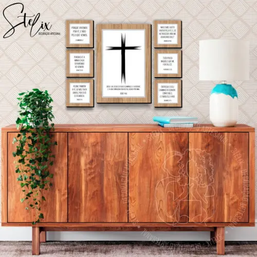 Quadros Decorativos para Sala Versículos para Cristão Igreja