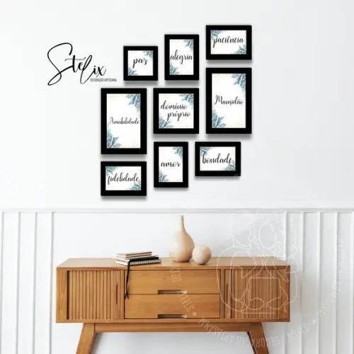Quadros Decorativos para Sala Frutos do Espírito Santo