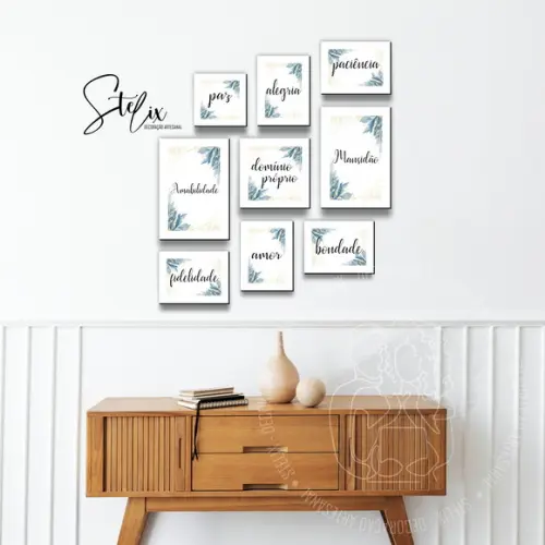 Quadros Decorativos para Sala Frutos do Espírito Santo