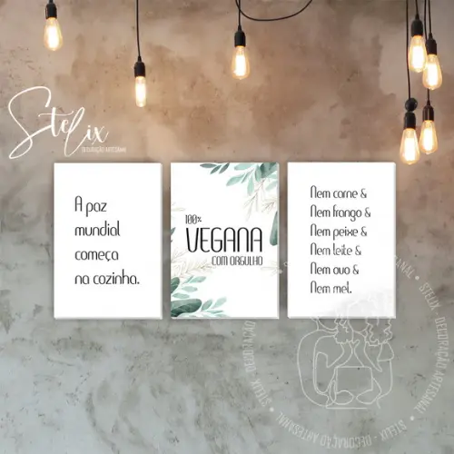 Quadros Decorativos para Vegano