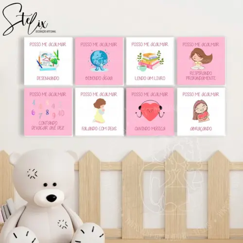 Quadros Educativos para Menina Posso Me Acalmar