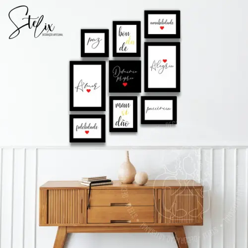 Quadros Decorativos para Sala Frutos do Espírito Santo