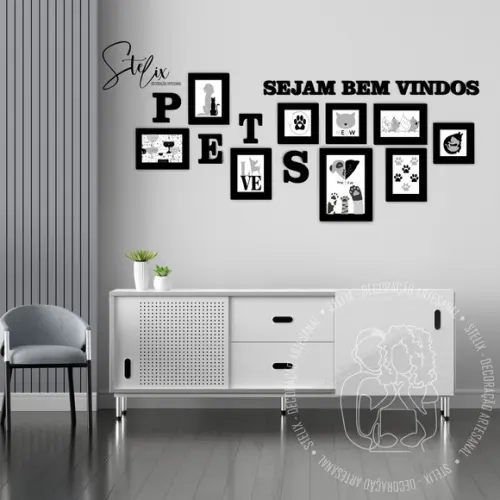 Quadros Decorativos para Clínica Veterinária + 18 Letras
