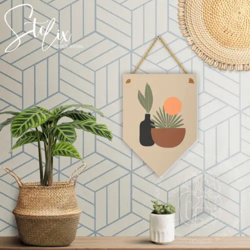 Flâmula Decorativa para Sala, Hall de Entrada Estilo Boho
