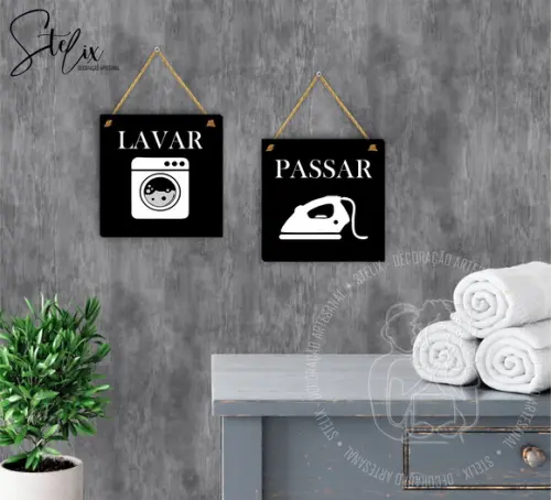 Quadros Pretos para Lavanderia