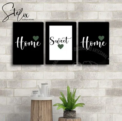 Quadros Home Sweet Home para Sala