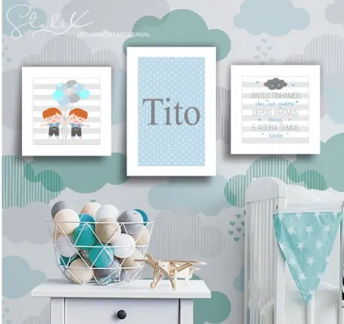 Kit Irmãos - 6 Placas Decorativas