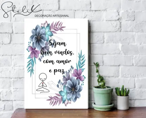 Seja Bem Vindo - Placa Decorativa A4